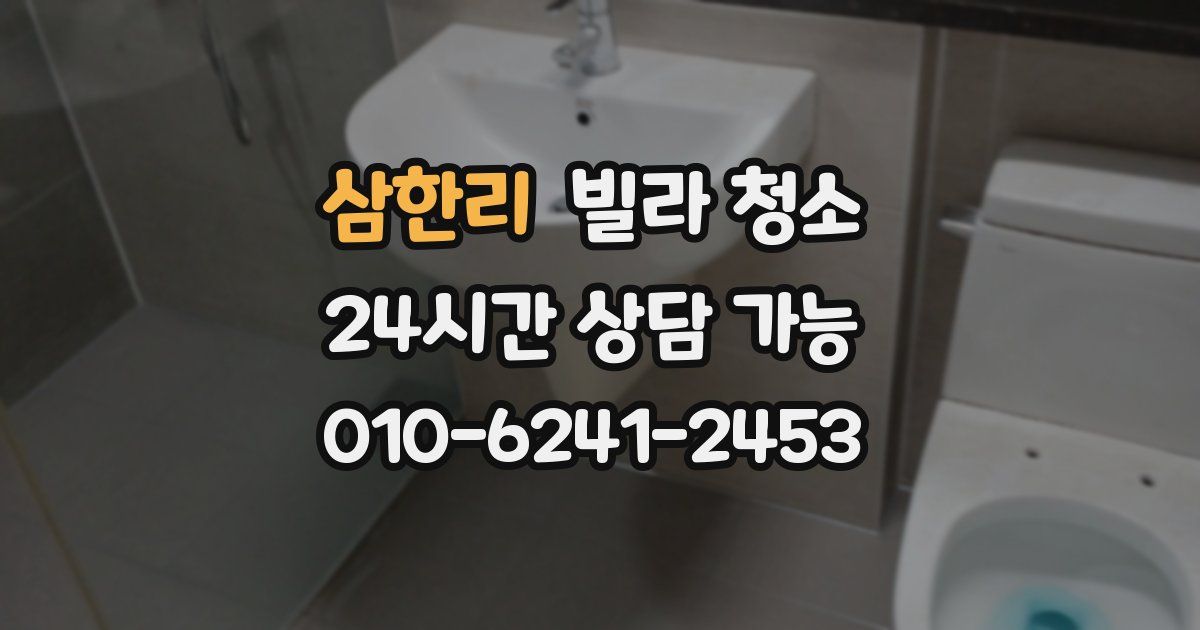 삼한리 빌라 청소