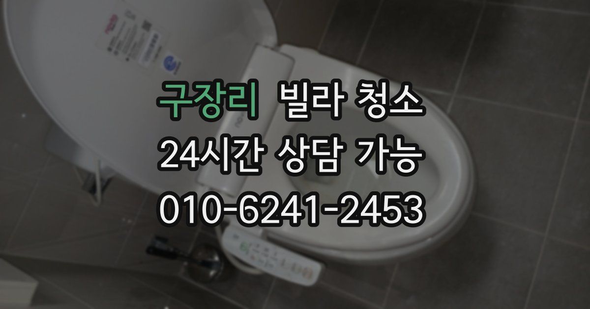 구장리 빌라 청소