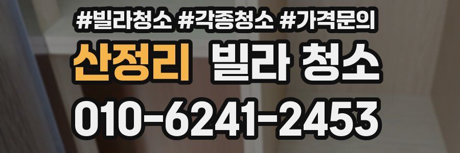 산정리 빌라 청소