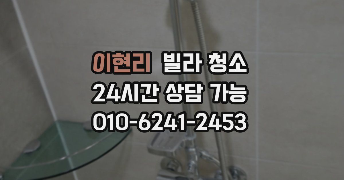 이현리 빌라 청소