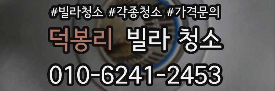 덕봉리 빌라 청소