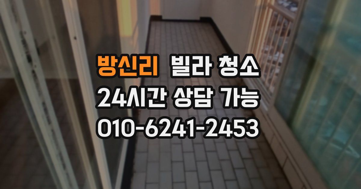 방신리 빌라 청소