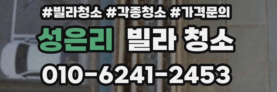 성은리 빌라 청소
