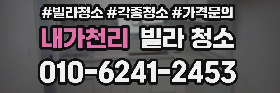 내가천리 빌라 청소