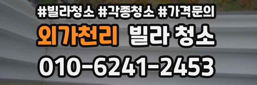 외가천리 빌라 청소