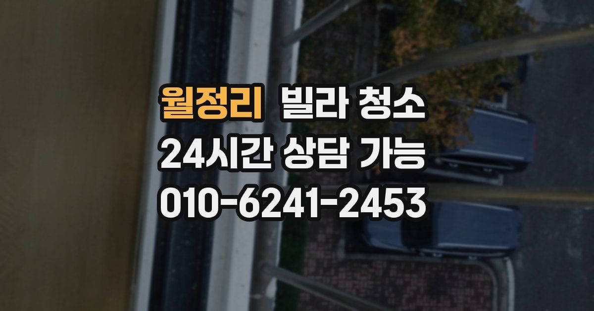 월정리 빌라 청소