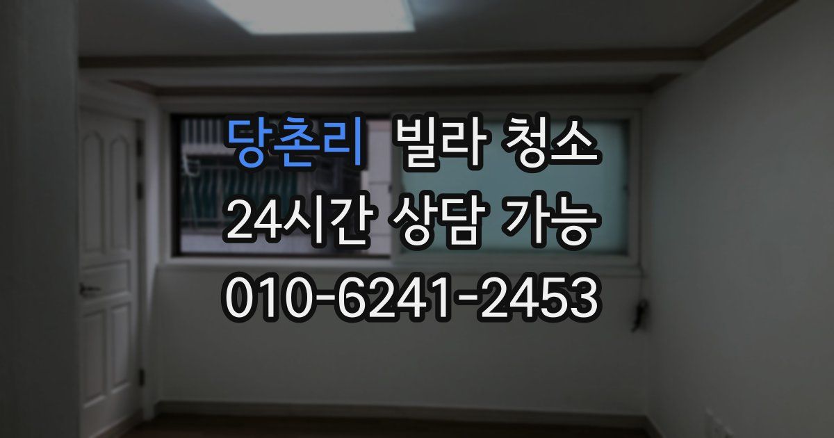 당촌리 빌라 청소