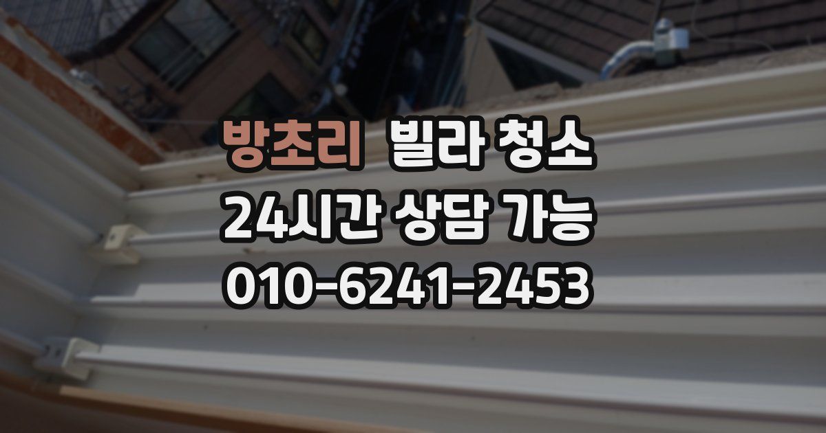 방초리 빌라 청소