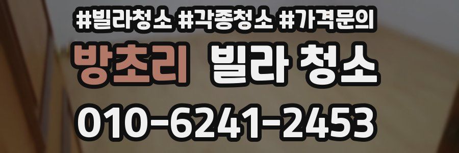 방초리 빌라 청소