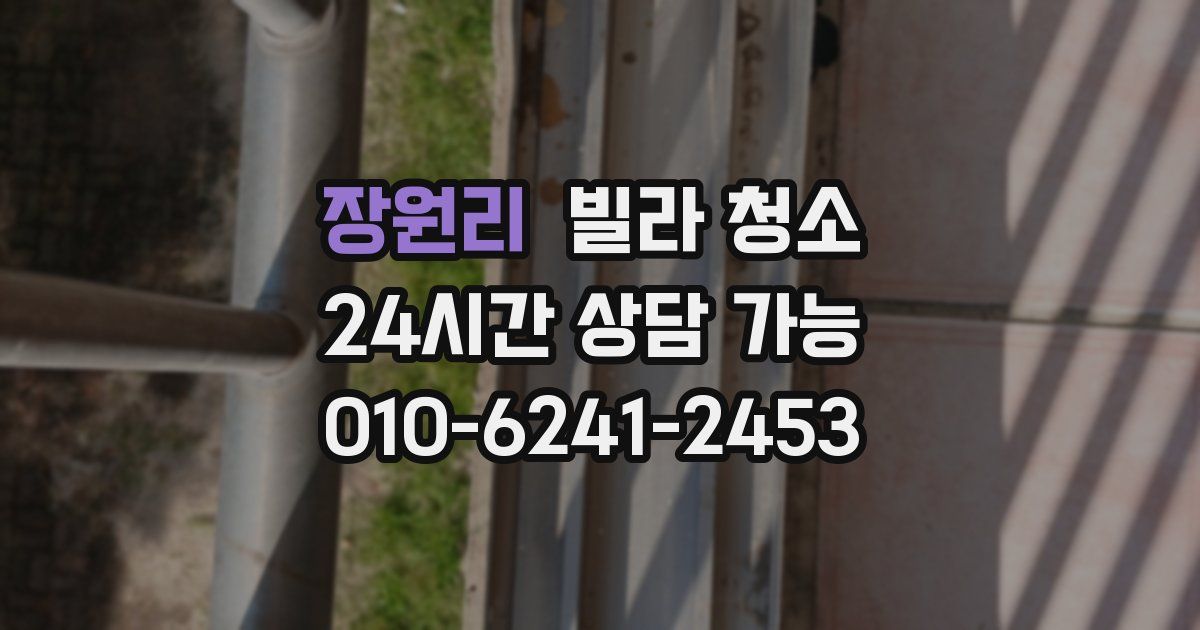 장원리 빌라 청소
