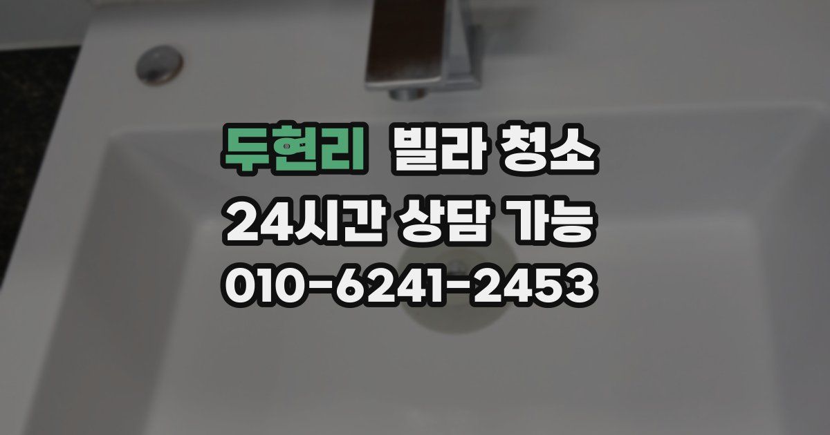 두현리 빌라 청소