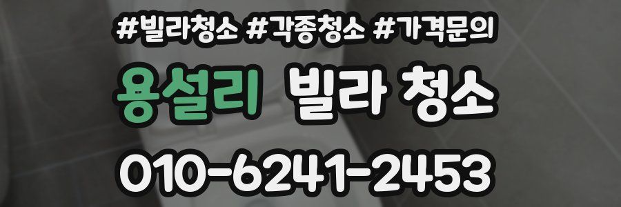 용설리 빌라 청소