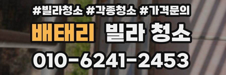 배태리 빌라 청소