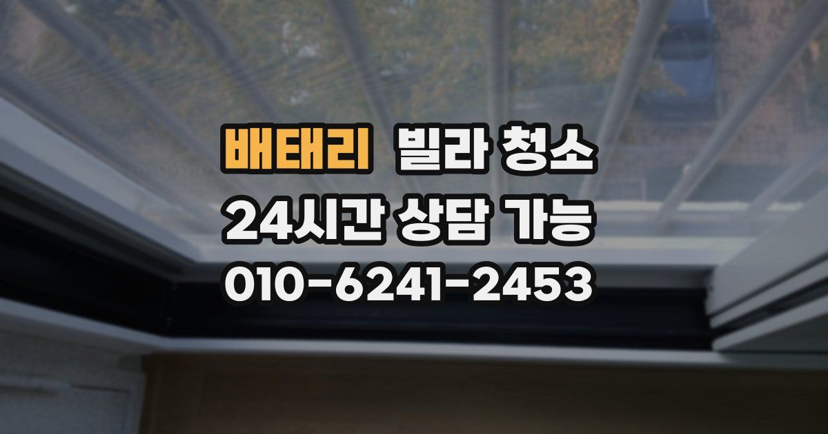 배태리 빌라 청소