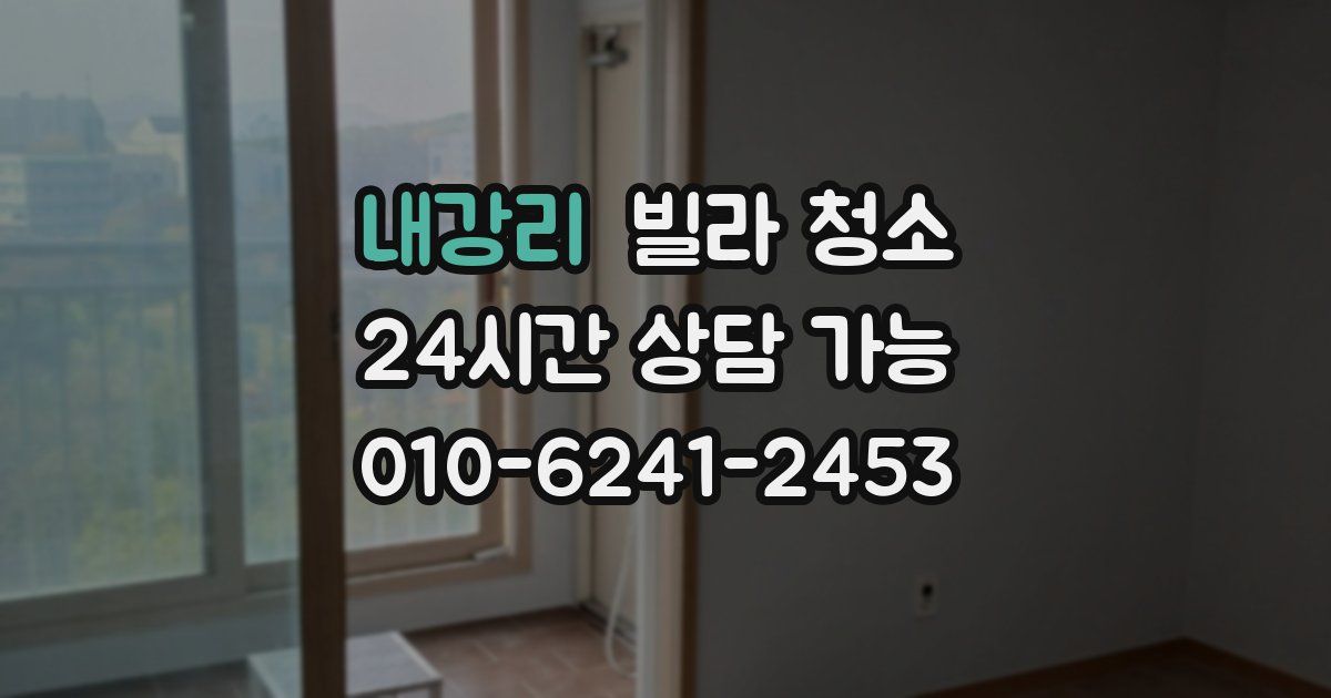 내강리 빌라 청소