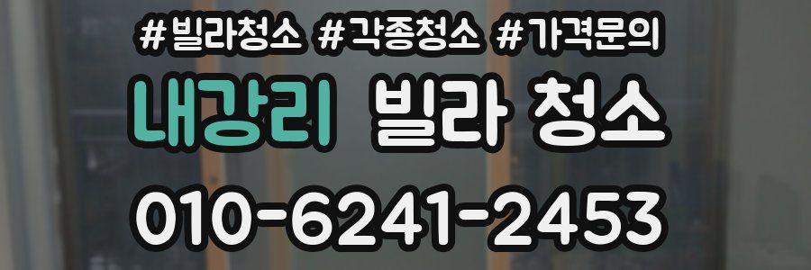 내강리 빌라 청소