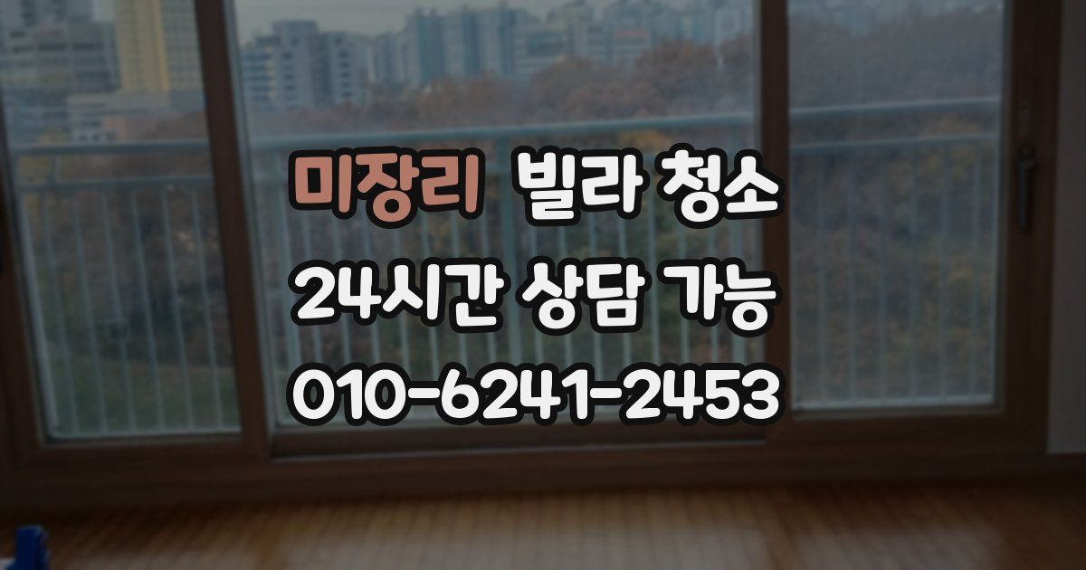 미장리 빌라 청소