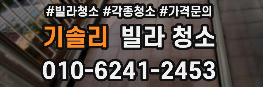 기솔리 빌라 청소