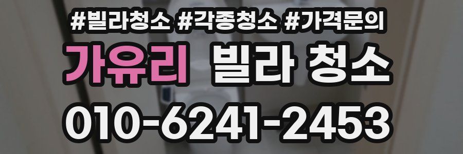 가유리 빌라 청소