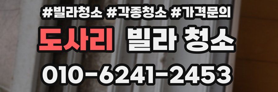 도사리 빌라 청소
