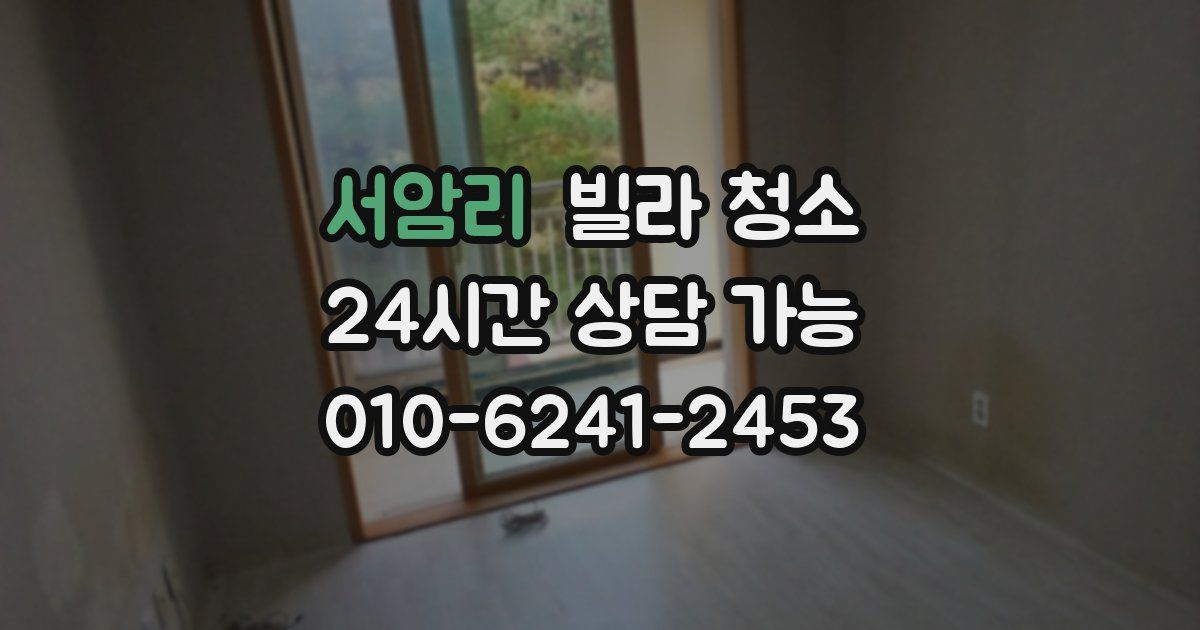 서암리 빌라 청소