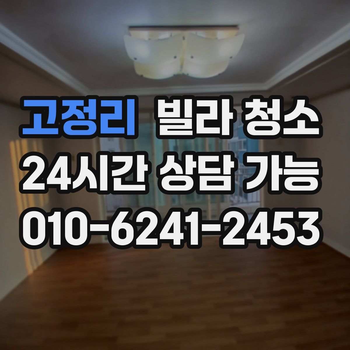 고정리 빌라 청소