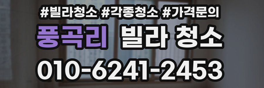 풍곡리 빌라 청소