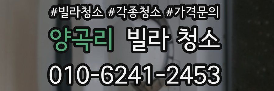 양곡리 빌라 청소