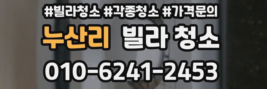 누산리 빌라 청소