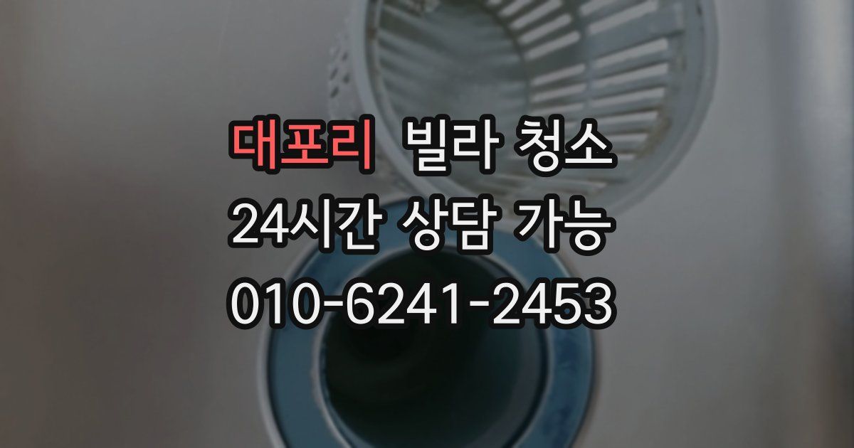 대포리 빌라 청소