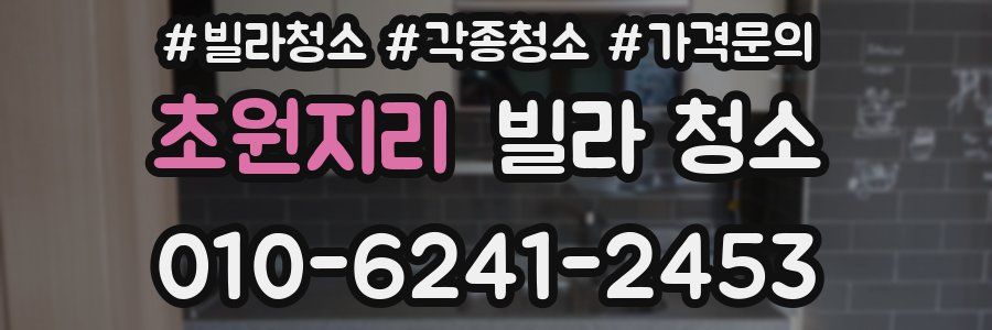 초원지리 빌라 청소