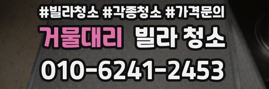 거물대리 빌라 청소