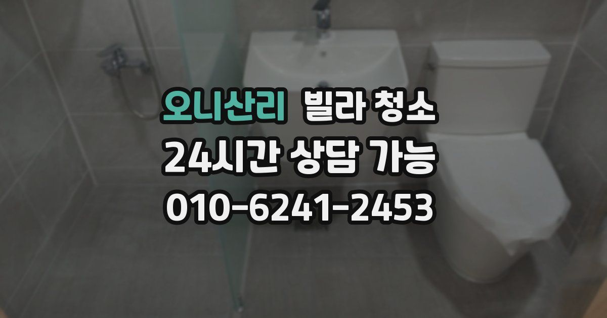 오니산리 빌라 청소