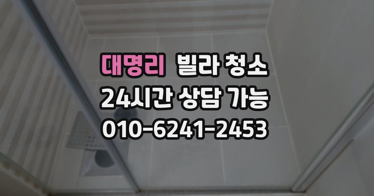 대명리 빌라 청소