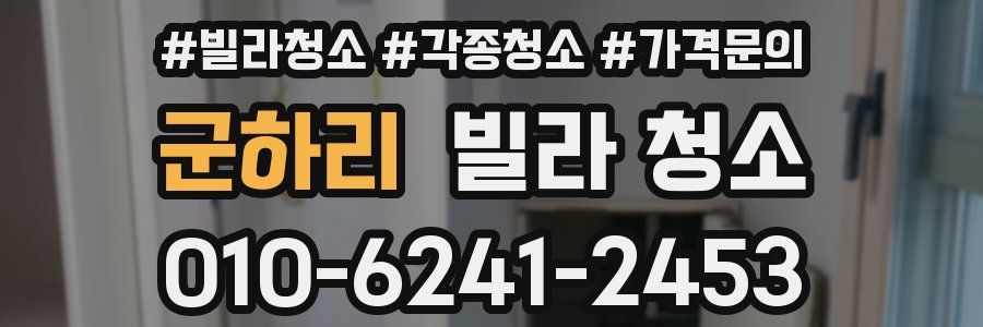 군하리 빌라 청소