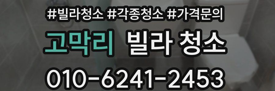 고막리 빌라 청소