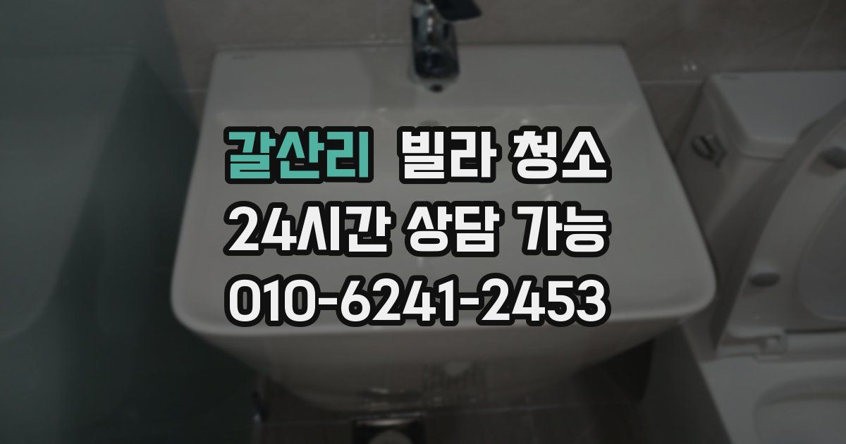갈산리 빌라 청소