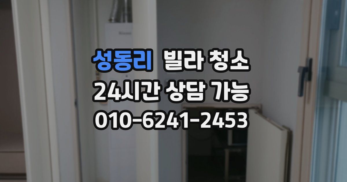 성동리 빌라 청소