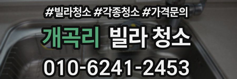 개곡리 빌라 청소