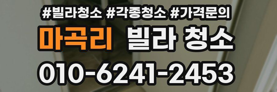 마곡리 빌라 청소