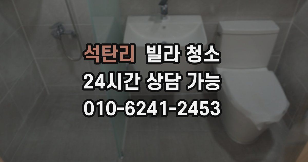 석탄리 빌라 청소