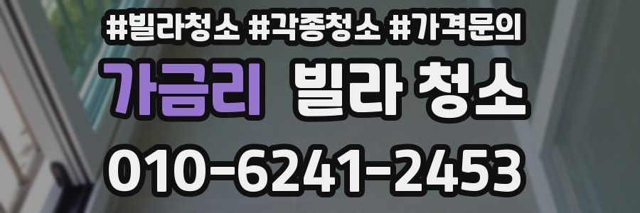 가금리 빌라 청소