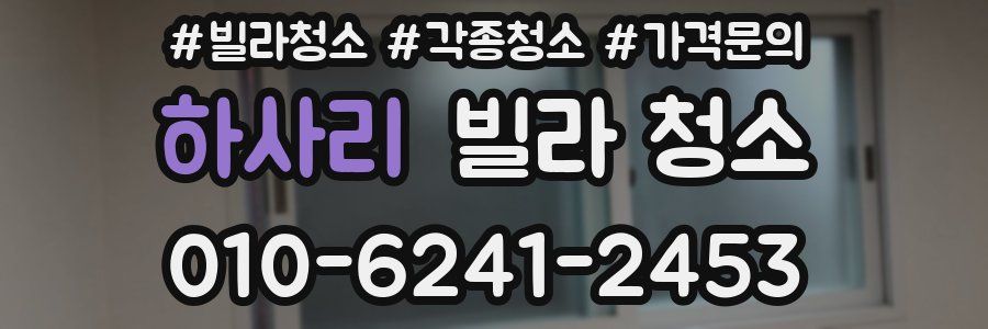 하사리 빌라 청소