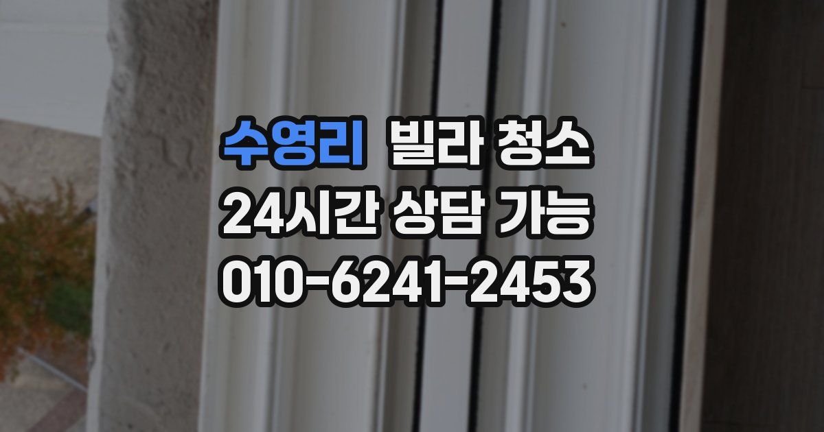 수영리 빌라 청소