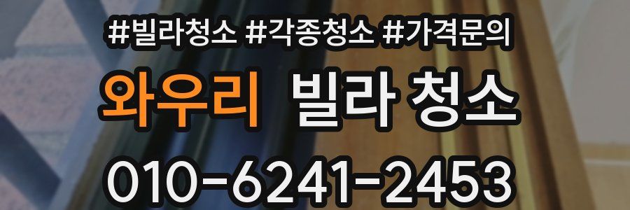 와우리 빌라 청소