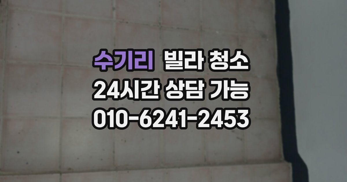 수기리 빌라 청소