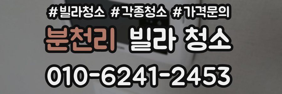 분천리 빌라 청소