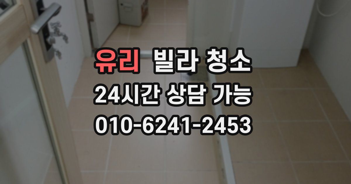 유리 빌라 청소