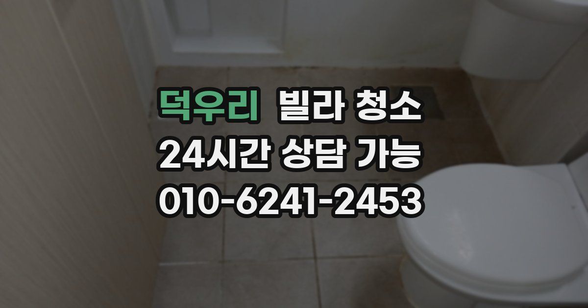 덕우리 빌라 청소