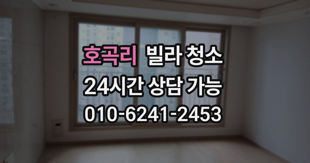 호곡리 빌라 청소